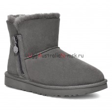 UGG BAILEY ZIP MINI BOOT GREY