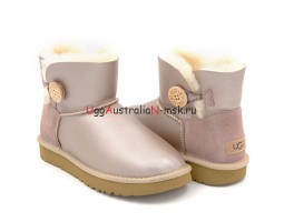 UGG WOMEN'S METALLIC MINI BAILEY BUTTON DUSK