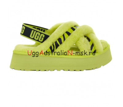 UGG Disco Cross Slide Animalia key lime