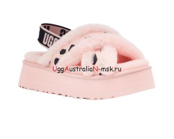 UGG Disco Cross Slide Animalia Pink Scallop