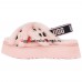 UGG Disco Cross Slide Animalia Pink Scallop