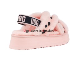 UGG Disco Cross Slide Animalia Pink Scallop