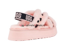 UGG Disco Cross Slide Animalia Pink Scallop