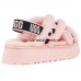 UGG Disco Cross Slide Animalia Pink Scallop