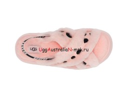 UGG Disco Cross Slide Animalia Pink Scallop