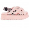 UGG Disco Cross Slide Animalia Pink Scallop