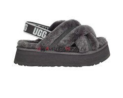 UGG Disco Cross Slide Charcoal