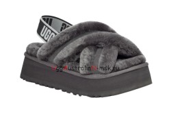 UGG Disco Cross Slide Charcoal