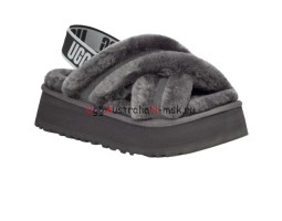 UGG Disco Cross Slide Charcoal