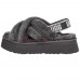 UGG Disco Cross Slide Charcoal