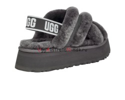 UGG Disco Cross Slide Charcoal