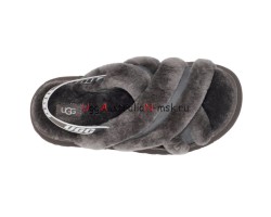 UGG Disco Cross Slide Charcoal