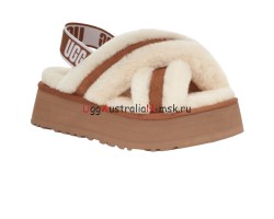 UGG Disco Cross Slide Chestnut