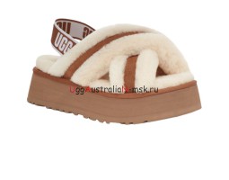 UGG Disco Cross Slide Chestnut