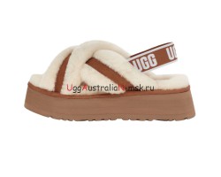 UGG Disco Cross Slide Chestnut