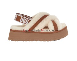 UGG Disco Cross Slide Chestnut