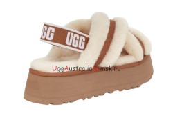 UGG Disco Cross Slide Chestnut