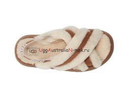 UGG Disco Cross Slide Chestnut