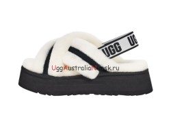 UGG Disco Cross Slide White