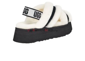 UGG Disco Cross Slide White