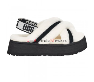 UGG Disco Cross Slide White