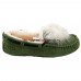 UGG WOMEN'S DAKOTA POM POM GREEN