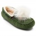 UGG WOMEN'S DAKOTA POM POM GREEN