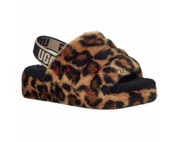 UGG FLUFF YEAH SLIDE LEOPARD