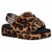 UGG FLUFF YEAH SLIDE LEOPARD