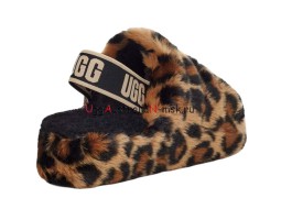 UGG FLUFF YEAH SLIDE LEOPARD