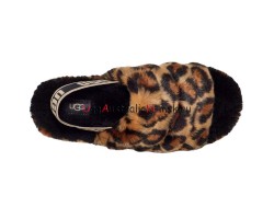 UGG FLUFF YEAH SLIDE LEOPARD