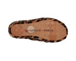 UGG FLUFF YEAH SLIDE LEOPARD