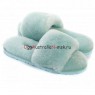 UGG FLUFF SLIDE SLIPPERS LAKE BLUE