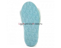 UGG FLUFF SLIDE SLIPPERS LAKE BLUE