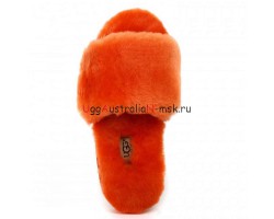 UGG FLUFF SLIDE SLIPPERS ORANGE