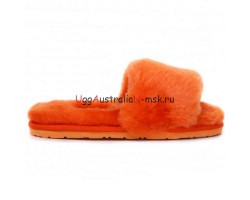 UGG FLUFF SLIDE SLIPPERS ORANGE