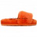 UGG FLUFF SLIDE SLIPPERS ORANGE