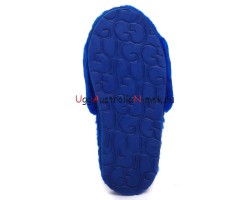 UGG FLUFF SLIDE SLIPPERS BLUE