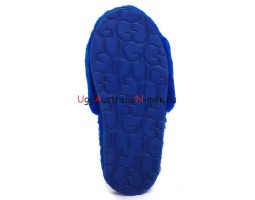 UGG FLUFF SLIDE SLIPPERS BLUE