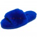 UGG FLUFF SLIDE SLIPPERS BLUE