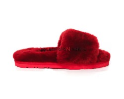 UGG FLUFF SLIDE SLIPPERS BORDO