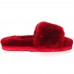 UGG FLUFF SLIDE SLIPPERS BORDO