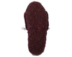 UGG FLUFF SLIDE SLIPPERS DARK PURPLE