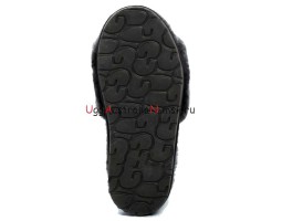 UGG FLUFF SLIDE SLIPPERS GREY