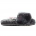 UGG FLUFF SLIDE SLIPPERS GREY