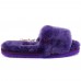 UGG FLUFF SLIDE SLIPPERS PURPLE