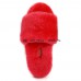 UGG FLUFF SLIDE SLIPPERS WATERMELON RED