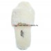 UGG FLUFF SLIDE SLIPPERS WHITE