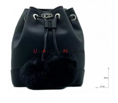 UGG MINI HERITAGE CROSSBODY BLACK