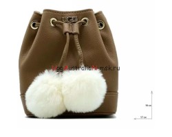 UGG MINI HERITAGE CROSSBODY CHESTNUT